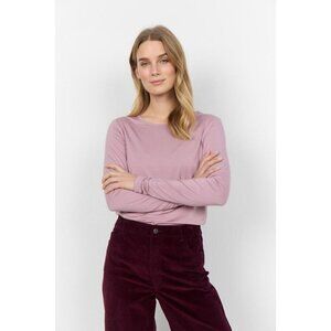 NWT SOYA CONCEPT Marica 217 Woodrose Blush Pink Longsleeve Shirt